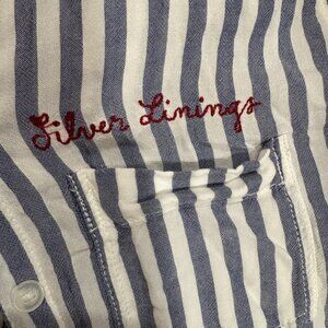 AE Long-Sleeve Striped Button-Up Shirt